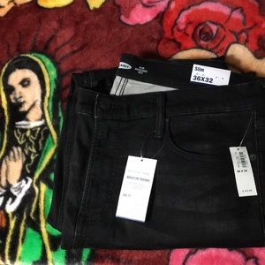Men’s Black Old Navy Slim Fit Jeans 36X32 NWT